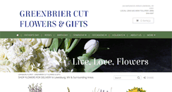 Desktop Screenshot of greenbriercutflowers.com