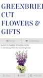 Mobile Screenshot of greenbriercutflowers.com